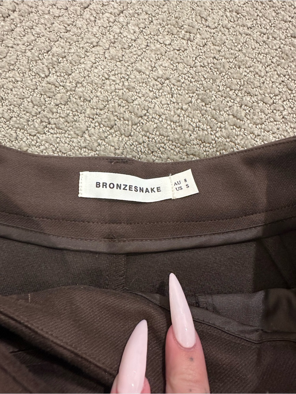 Bronze Snake Brown Shorts - Picture 3 of 5